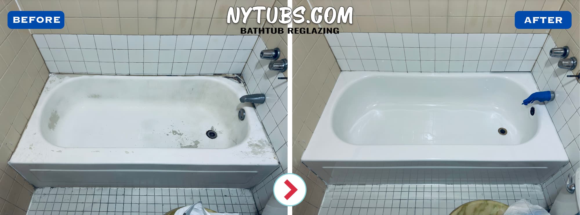 Bathtub Restoration in Brooklyn (Before and After)