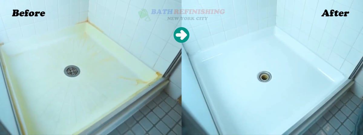 Shower Repair Before and After
