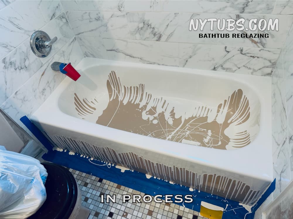 Tub Restoration With Liquid Acrylic