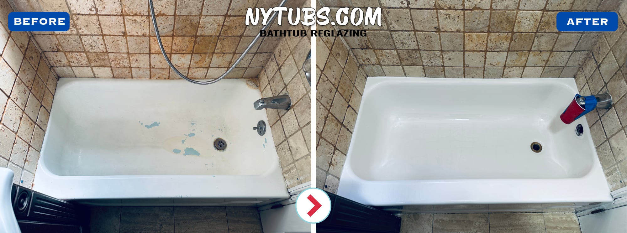 Bathtub Restoration in Manhattan (Before and After)