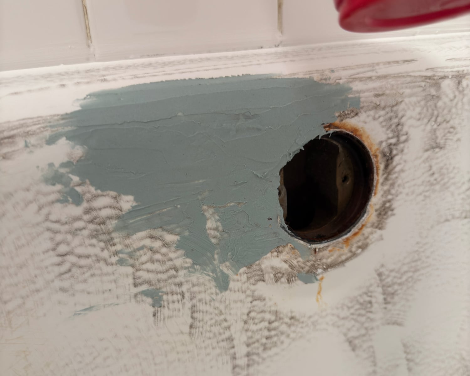 Rust Around the Overflow Drain