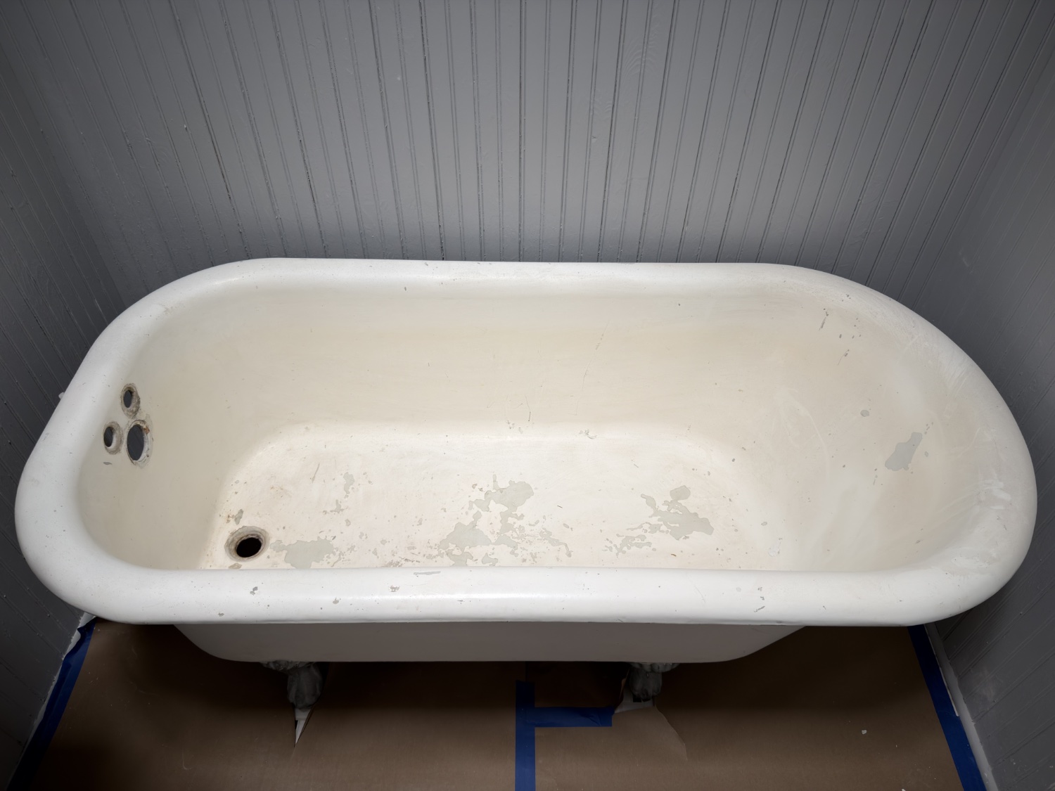 Cast Iron Tub Reglazing Tub have been refinished before