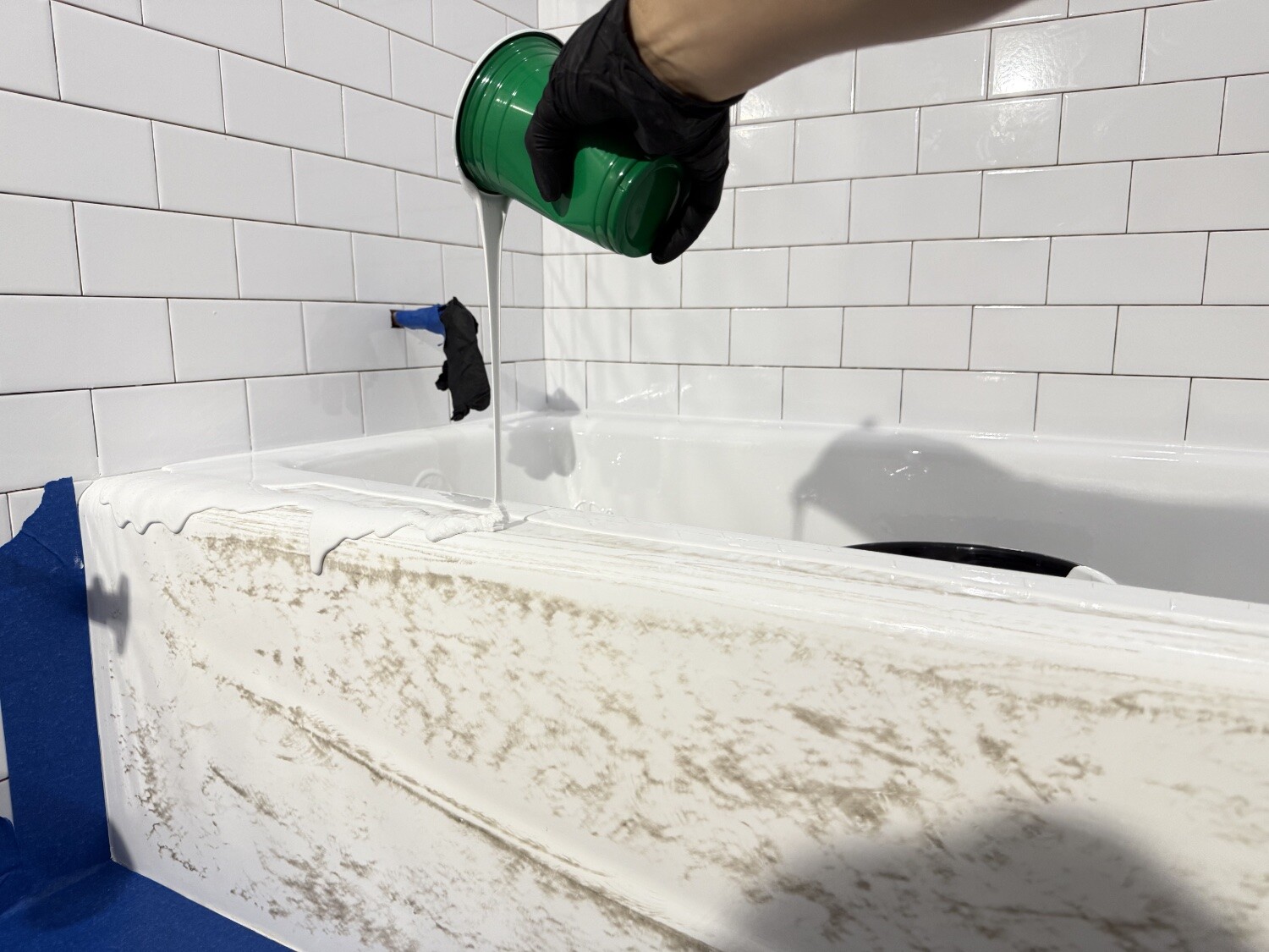 Pour-on method